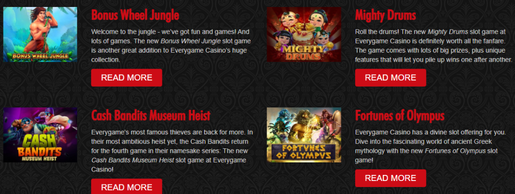 Intertops Red Casino games