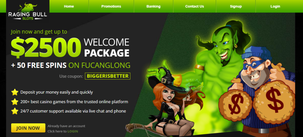 Raging Bull Casino review