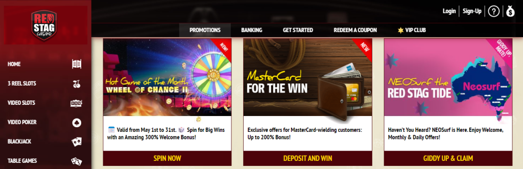 Red Stag Casino bonus