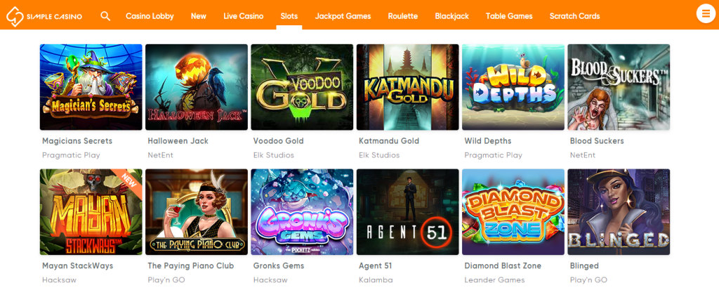 simple casino slots